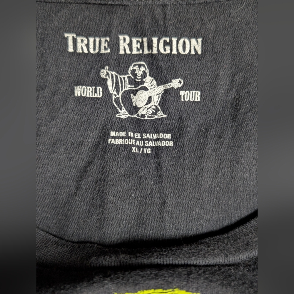 Men's True Religion Street Graphic Black T-shirt Size XL - Picture 3 of 8